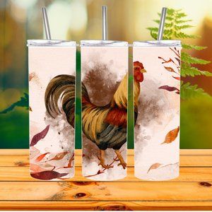 Rooster Chicken 20 Oz Stainless Steel Tumbler